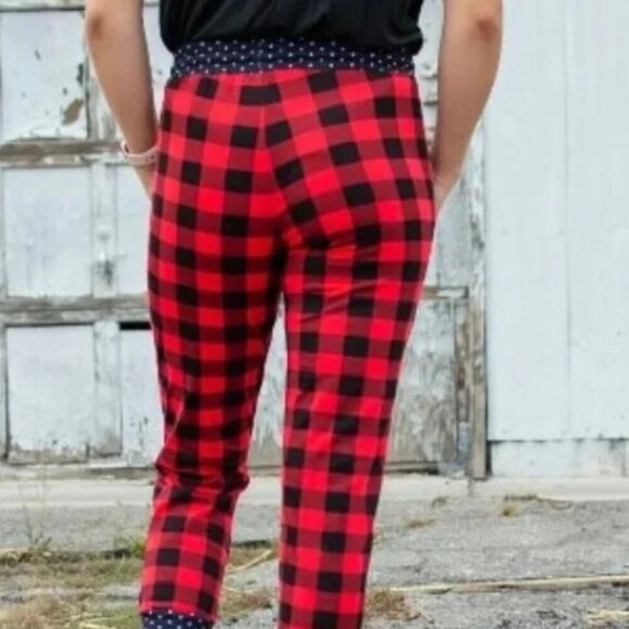 ROGUE BUFFALO PLAID JOGGERS ACTIVEWEAR CASUAL STYLISH LONGE PANTS - Picture 6 of 16